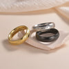 Jewelry Ring Titanium Steel With Letters Numbers Text Vacuum Plating Unisex