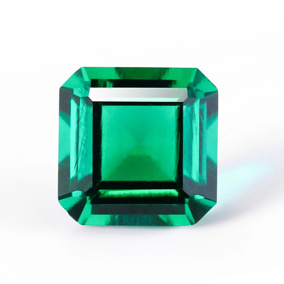 Jewelry Ring Zambia Emerald Square Chamfer Bare Stone