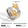 Jewelry Rings Earrings And Necklaces Titanium Steel Stainless Steel Fivepointed Star Electroplated
