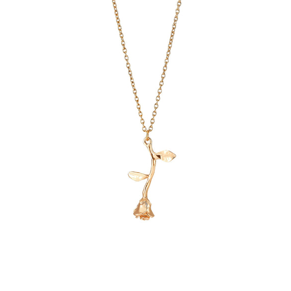 Jewelry Rose Pendant Necklace Alloy Geometric U Shape Electroplating