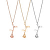 Jewelry Rose Pendant Necklace Alloy Geometric U Shape Electroplating