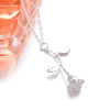 Jewelry Rose Pendant Necklace Alloy Geometric U Shape Electroplating