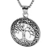 Jewelry Round Hollow Ing Tree Tree Of Life Pendant Zinc Alloy Geometric Retro Style Unisex