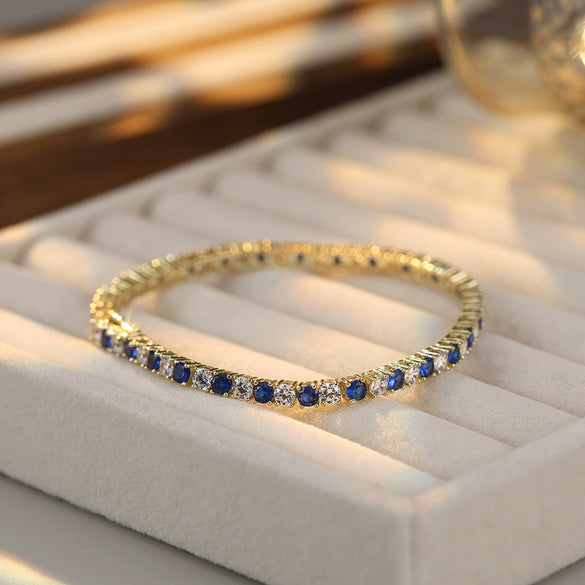 Jewelry S925 Sterling Silver Bracelet Geometric Electroplating Women's