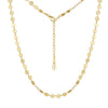 Jewelry S925 Sterling Silver Disc Necklace Electroplating Light Luxury Niche Design For Female