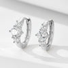 Jewelry S925 Sterling Silver Earrings Zircon Geometric Style Set With Diamonds