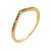 Jewelry S925 Sterling Silver Geometric Colorful Zircon Diamond Ring For Women