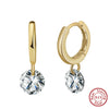 Jewelry S925 Sterling Silver Geometric Earrings