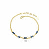 Jewelry S925 Sterling Silver Geometric Inlaid Zircon Retro Dopamine Bracelet Unisex Couple Style