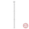 Jewelry S925 Sterling Silver Geometric Ochain Polished Fashion Plain Diy Chain