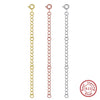 Jewelry S925 Sterling Silver Geometric Ochain Polished Fashion Plain Diy Chain