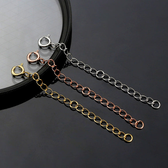 Jewelry S925 Sterling Silver Geometric Ochain Polished Fashion Plain Diy Chain