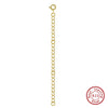 Jewelry S925 Sterling Silver Geometric Ochain Polished Fashion Plain Diy Chain