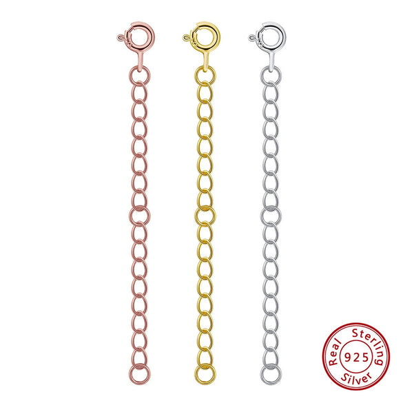Jewelry S925 Sterling Silver Geometric Ochain Polished Fashion Plain Diy Chain