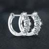 Jewelry S925 Sterling Silver Moissanite Geometric U Shape Earrings