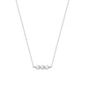 Jewelry S925 Sterling Silver Natural Pearl Geometric Pendant Necklace Electroplating