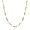 Jewelry S925 Sterling Silver Natural Pearl Geometric Pendant Necklace Electroplating