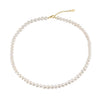 Jewelry S925 Sterling Silver Natural Pearl Geometric Pendant Necklace Electroplating
