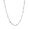 Jewelry S925 Sterling Silver Natural Pearl Geometric Pendant Necklace Electroplating
