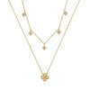 Jewelry S925 Sterling Silver Natural Pearl Geometric Pendant Necklace Electroplating