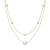Jewelry S925 Sterling Silver Natural Pearl Geometric Pendant Necklace Electroplating