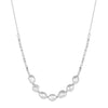 Jewelry S925 Sterling Silver Natural Pearl Geometric Pendant Necklace Electroplating