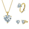 Jewelry S925 Sterling Silver Rock Candy Style Set With Zircon For Women