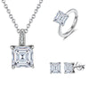 Jewelry S925 Sterling Silver Rock Candy Style Set With Zircon For Women