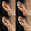Jewelry S925 Sterling Silver Rock Candy Style Set With Zircon For Women