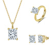 Jewelry S925 Sterling Silver Rock Candy Style Set With Zircon For Women
