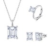 Jewelry S925 Sterling Silver Rock Candy Style Set With Zircon For Women