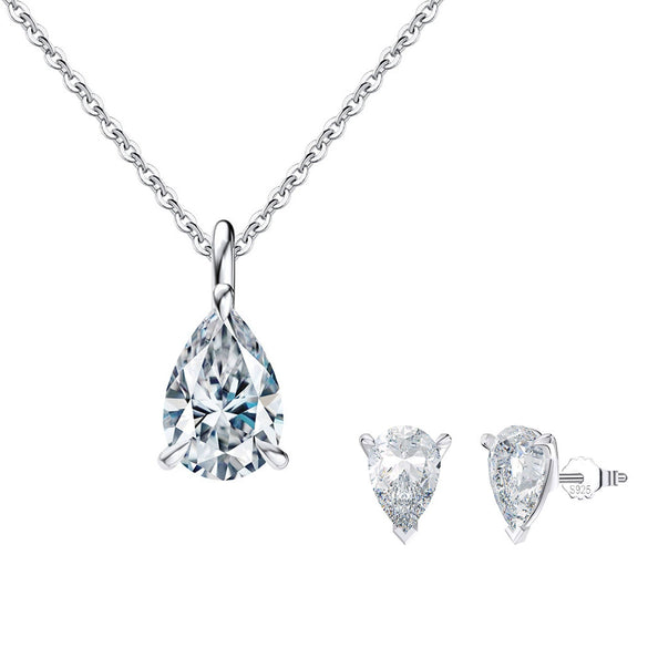 Jewelry S925 Sterling Silver Rock Candy Style Set With Zircon For Women