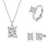Jewelry S925 Sterling Silver Rock Candy Style Set With Zircon For Women