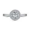 Jewelry S925 Sterling Silver Round Highgrade Zircon Inlaid Electroplating Style For Women