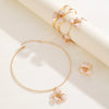 Jewelry Set Alloy Electroplating Flower Design For Women