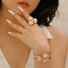 Jewelry Set Alloy Electroplating Flower Design For Women