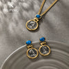 Jewelry Set Alloy Titanium Steel Portrait Engraving Electroplating For Women