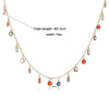 Jewelry Set Copper Inlaid Zirconia With Irregular Pattern Water Wave Chain For Ladies