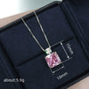 Jewelry Set Copper Princess Geometric Cube Imitation Ice Flower Women's Perfumery Bottle Earrings Necklace