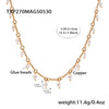 Jewelry Set Copper 316L Stainless Steel 316L Stainless Steel Chain Pattern Electroplated Elegant Fashion Unisex