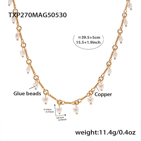 Jewelry Set Copper 316L Stainless Steel 316L Stainless Steel Chain Pattern Electroplated Elegant Fashion Unisex