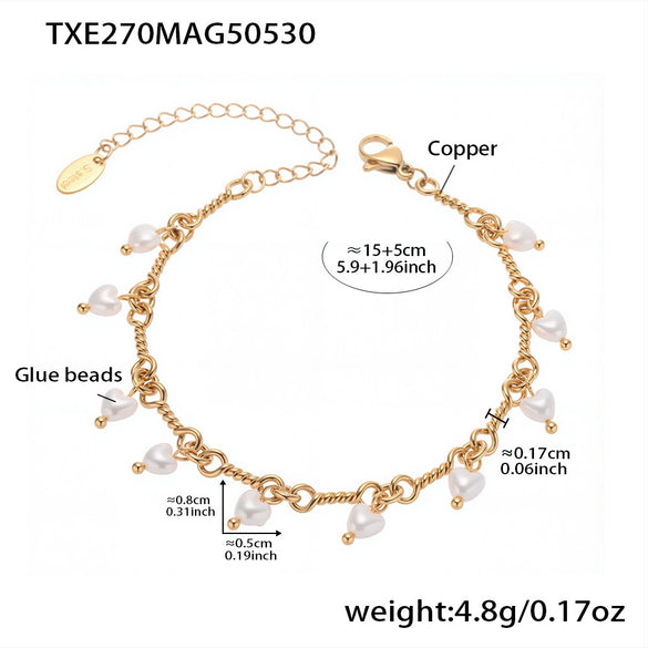 Jewelry Set Copper 316L Stainless Steel 316L Stainless Steel Chain Pattern Electroplated Elegant Fashion Unisex