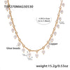 Jewelry Set Copper 316L Stainless Steel 316L Stainless Steel Chain Pattern Electroplated Elegant Fashion Unisex