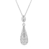 Jewelry Set Copper Water Drop Hollow Electroplated Pendant Earrings For Women