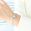 Jewelry Set Goldplated Titanium Steel Love Shape Adjustable Coil Bracelet And Ring