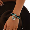 Jewelry Set Iron Copper Alloy Turquoise Cowboy Hat Cross Chain Bracelet Electroplated