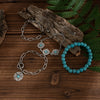 Jewelry Set Iron Copper Alloy Turquoise Cowboy Hat Cross Chain Bracelet Electroplated