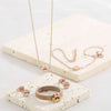 Jewelry Set Mesh Cat Claw Stainless Steel Titanium Steel Gold Rose Gold Ochain Electroplating Geometric