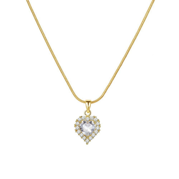 Jewelry Set Mixed Materials Imitation Pearl Rhinestone Heart Water Drop Bell Pattern O Word Chain Highend Minimalist For Women