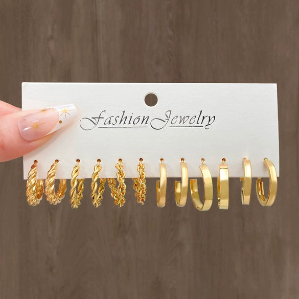 Jewelry Set Mixed Materials Imitation Pearl Rhinestone Heart Water Drop Bell Pattern O Word Chain Highend Minimalist For Women